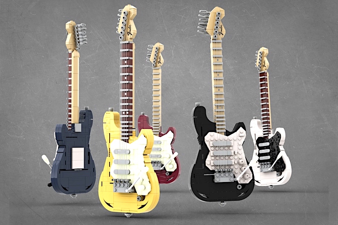 fender strat lego