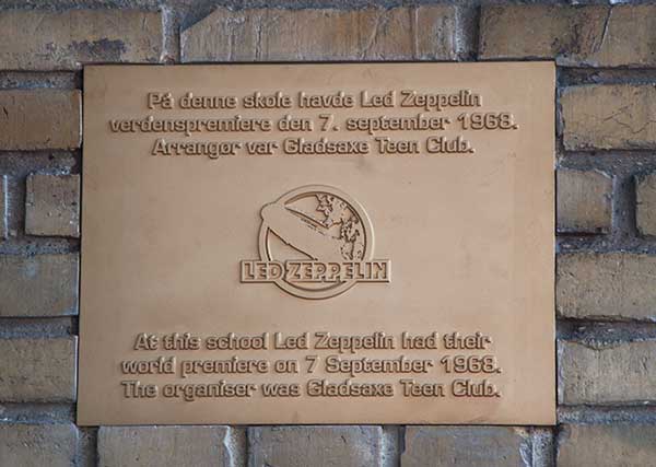 led zeppelin plaque