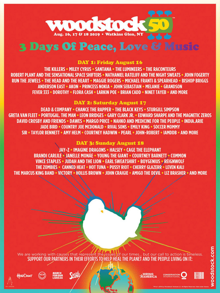 woodstock 2019 line up