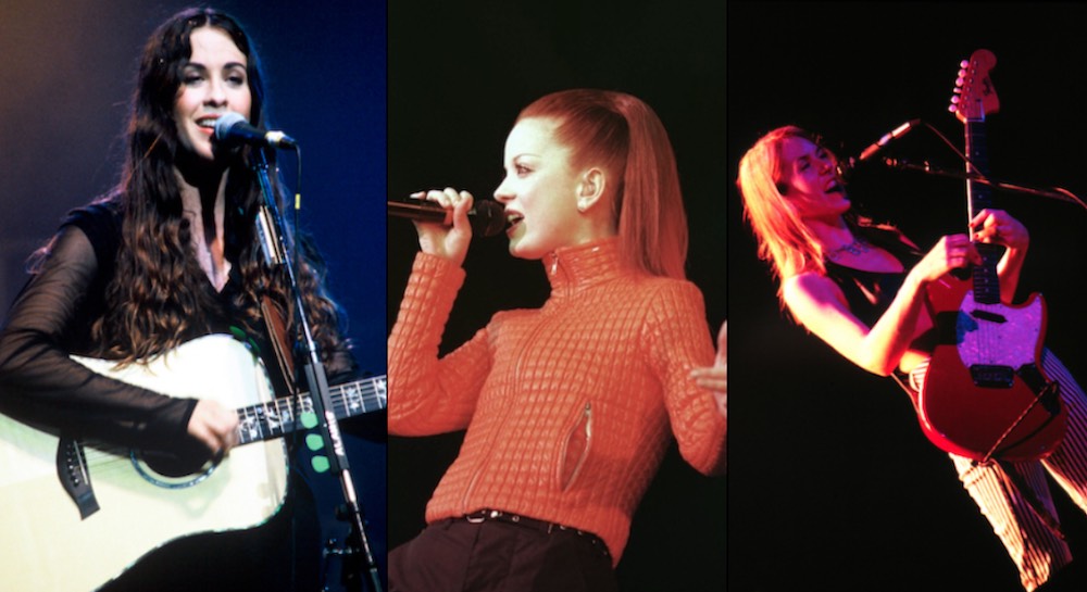 alanis morissette, shirley manson, liz phair