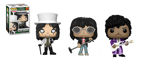 alice cooper, joey ramone, prince funko