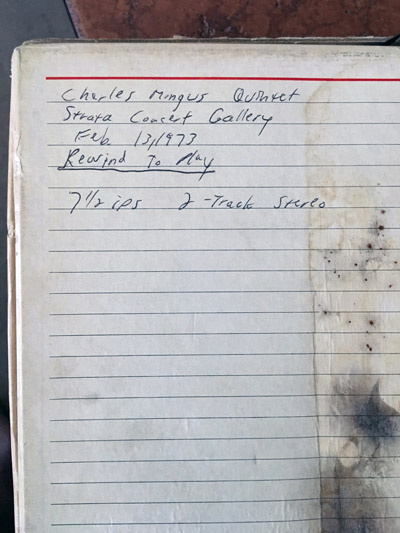 charles mingus notes