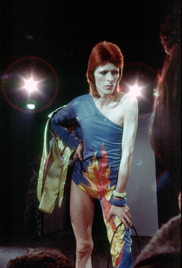 david bowie ziggy stardust blue flame