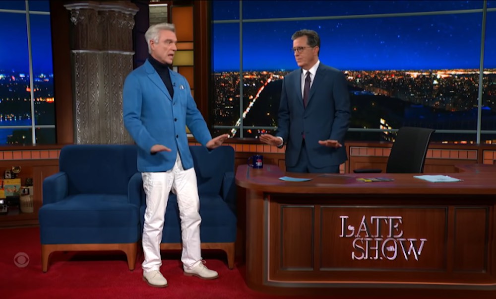 david byrne, stephen colbert