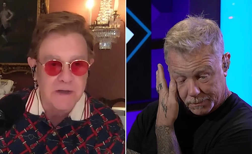elton john, james hetfield