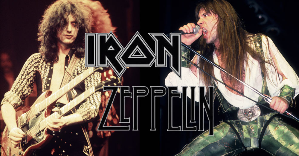 led zepelin iron maiden mash up