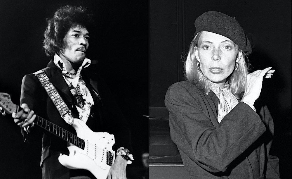 jimi hendrix, joni mitchell