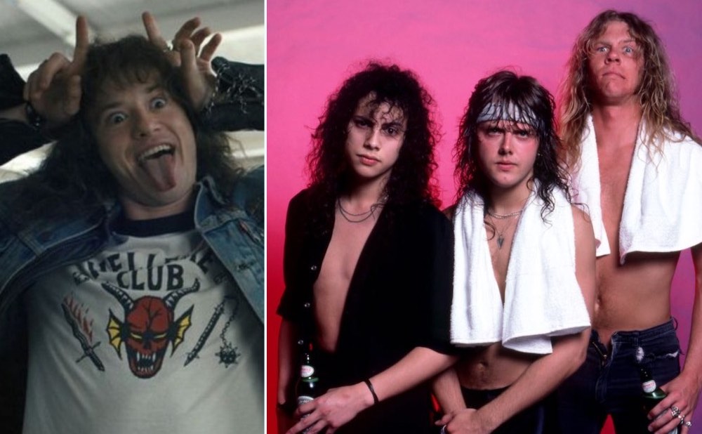 stranger things, metallica