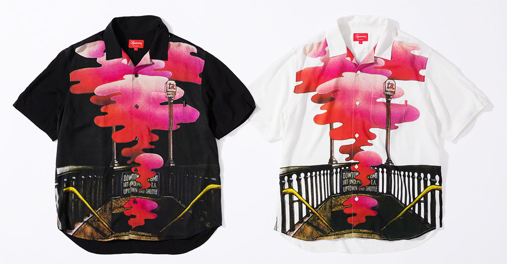 the velvet underground, supreme, rayon shirt