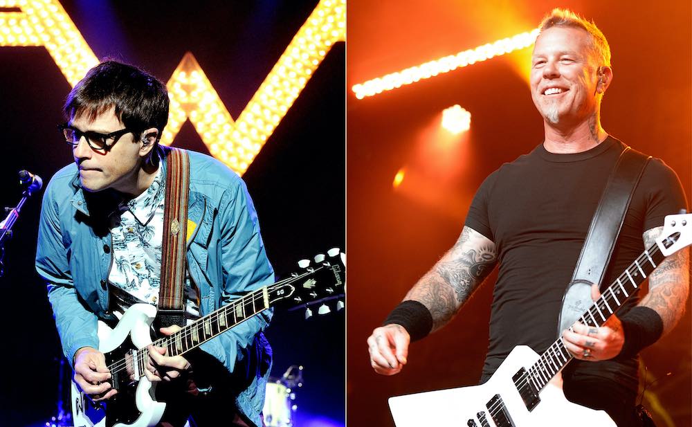 weezer, metallica