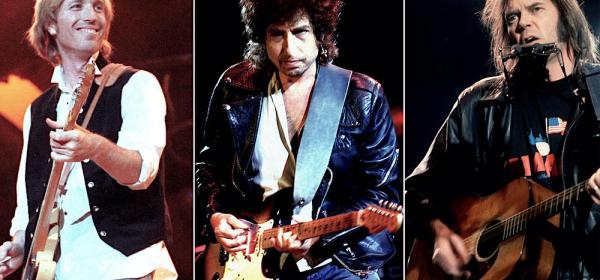 Watch Bob Dylan, Neil Young, Tom Petty, Eric Clapton & an All-Star Band Perform “My Back Pages”