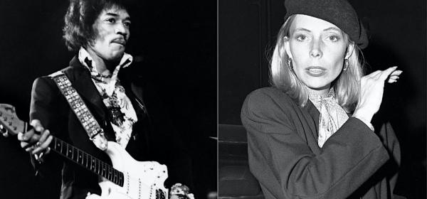 jimi hendrix,  joni mitchell