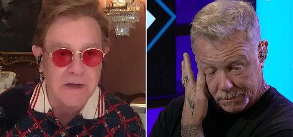 elton john, james hetfield