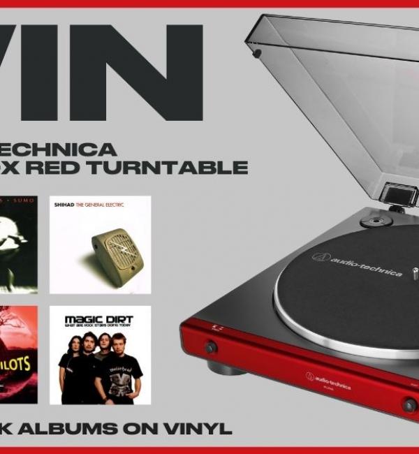 Win Audio-Technica Turntable + Rockin' Vinyl Set
